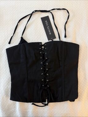 NWT White Fox Corset